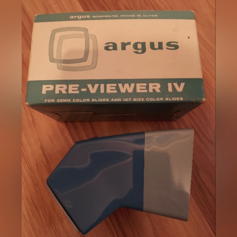 Argus Pre-Viewer IV For 35MM And 127 Color Slides USA Slide Viewer